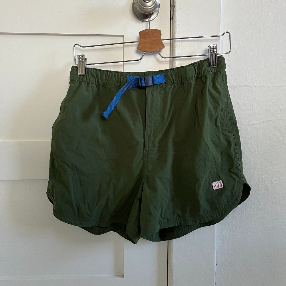 Topo Designs River Shorts Olive Green Medium